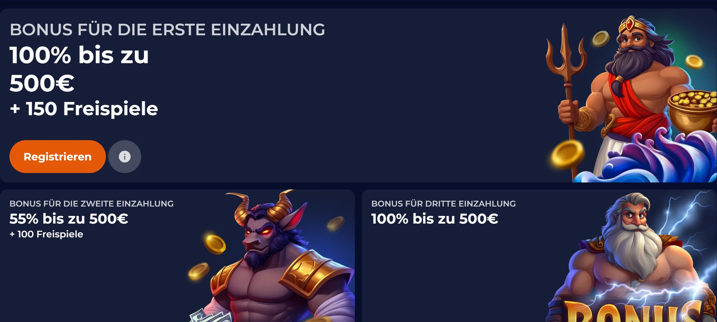 Willkommensbonus mit Einzahlungen und Freispielen