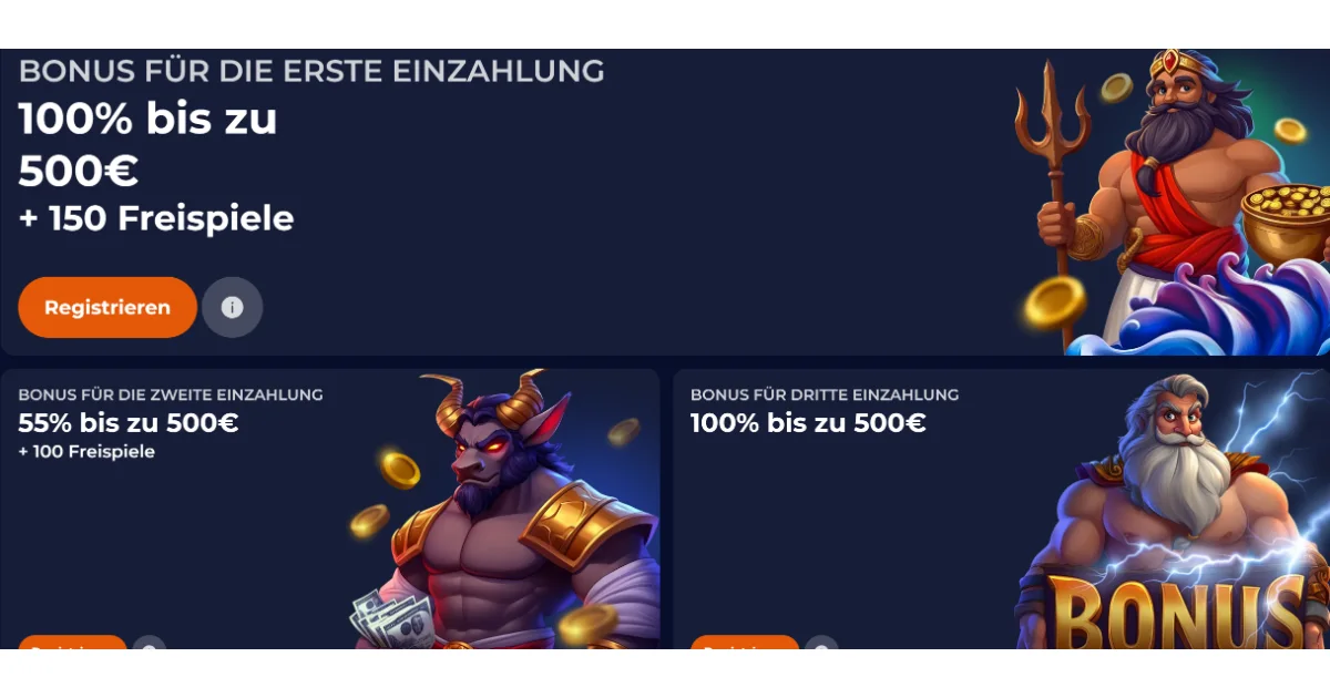 Bonusangebote und Promo Codes bei NineCasino