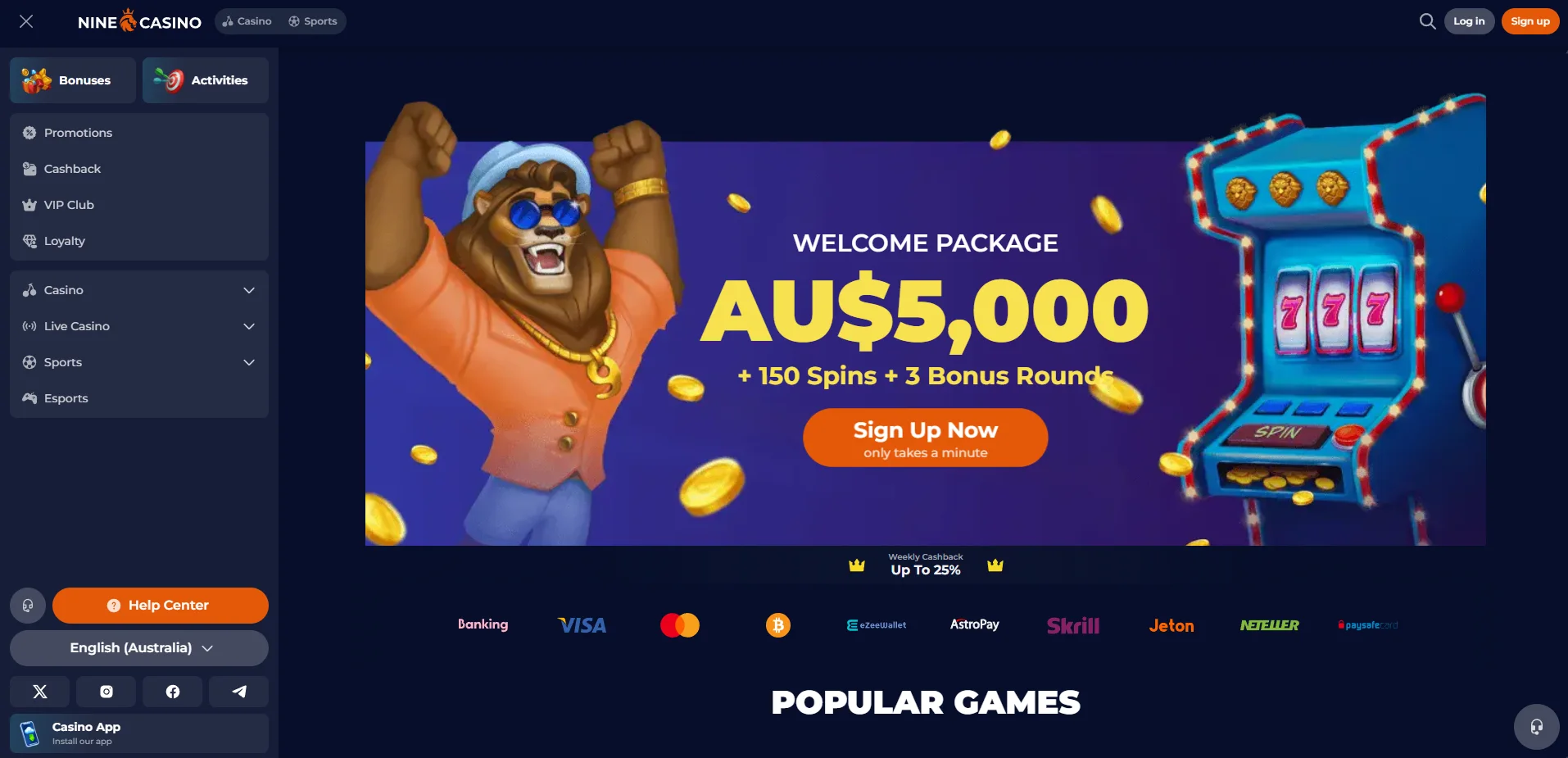 NineCasino review panel