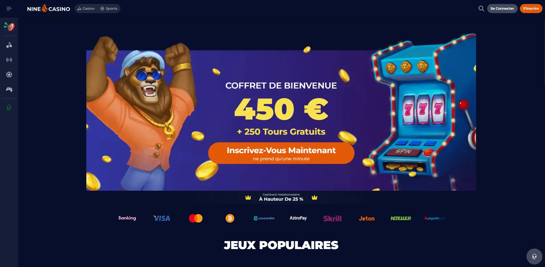 Avis sur NineCasino