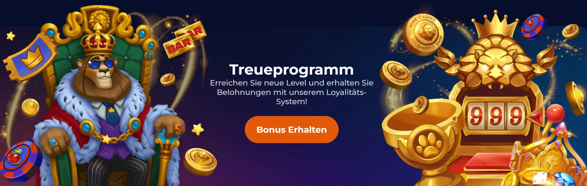 Cashback und Reload-Angebote von NineCasino