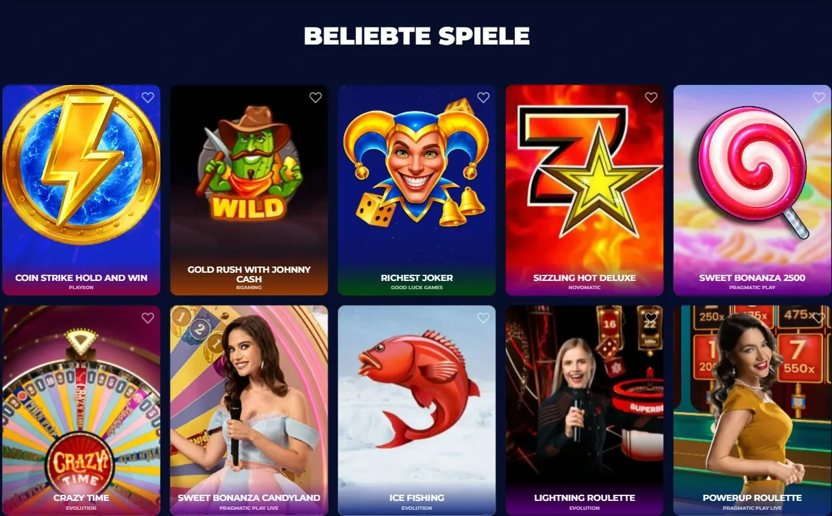 Über NineCasino und Angebote