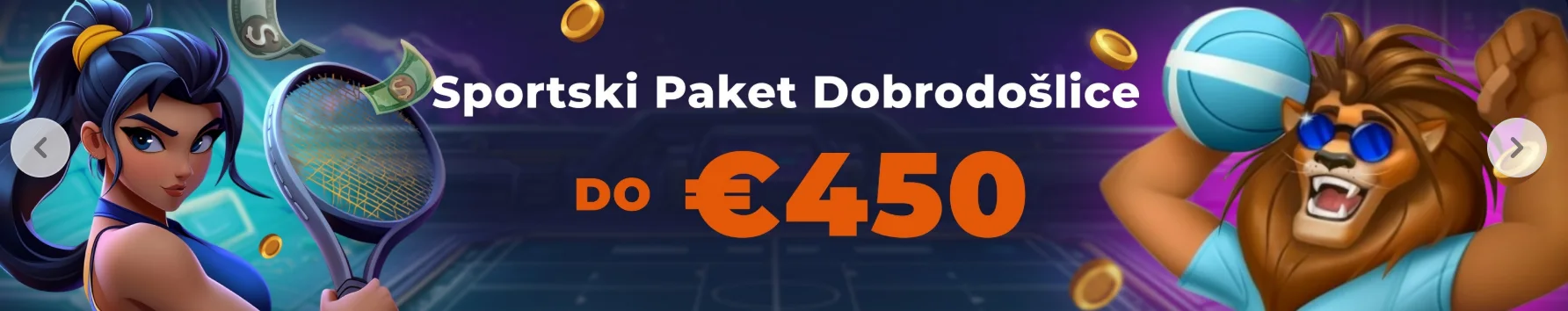 Sportovní uvítací nabídka NineCasino