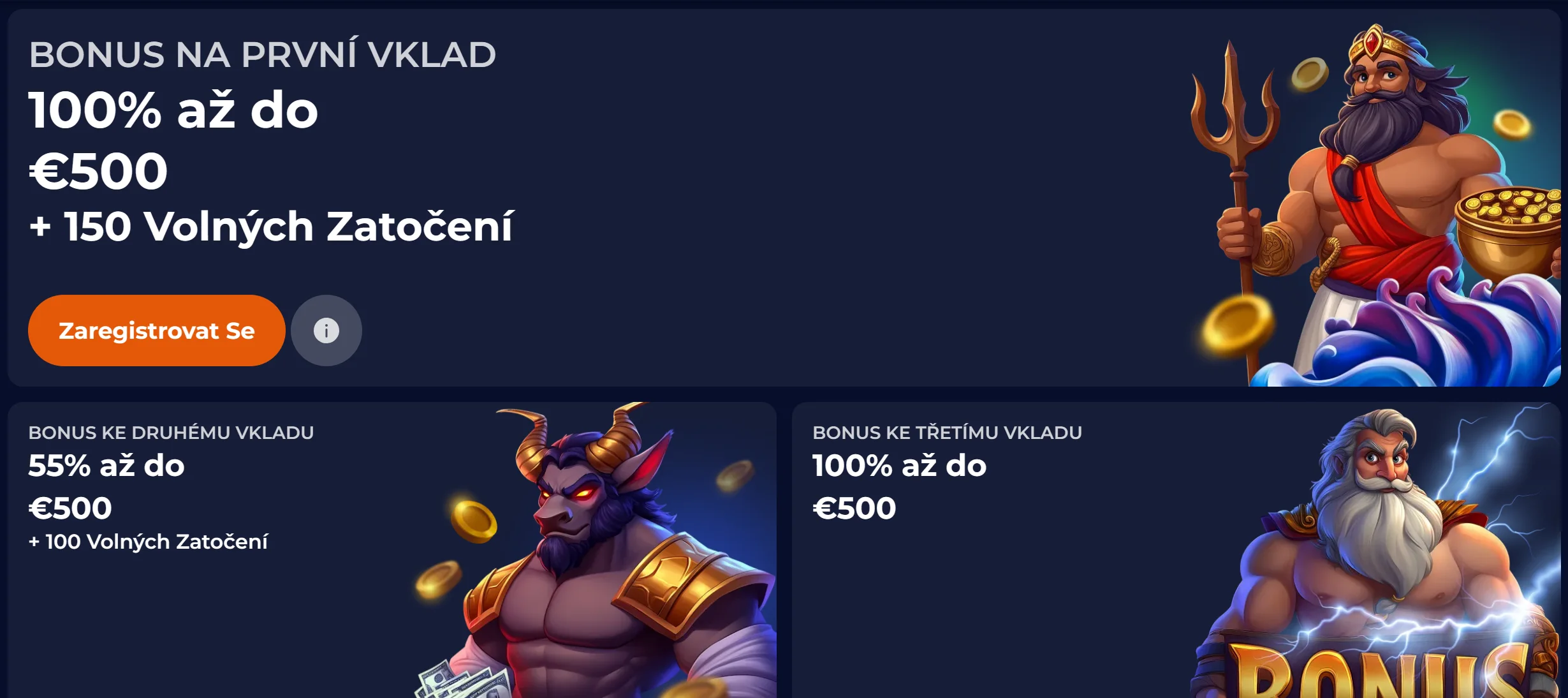 Bonusy, promo kódy a podmínky NineCasino