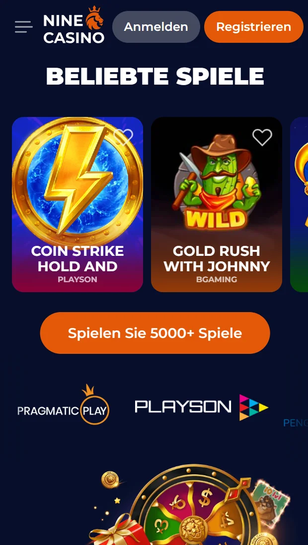 Mobile Ansicht von NineCasino