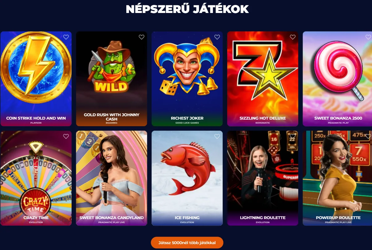 NineCasino szolgáltatásainak áttekintése