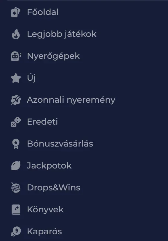 NineCasino játékok, bónuszok és kaszinófunkciók áttekintése