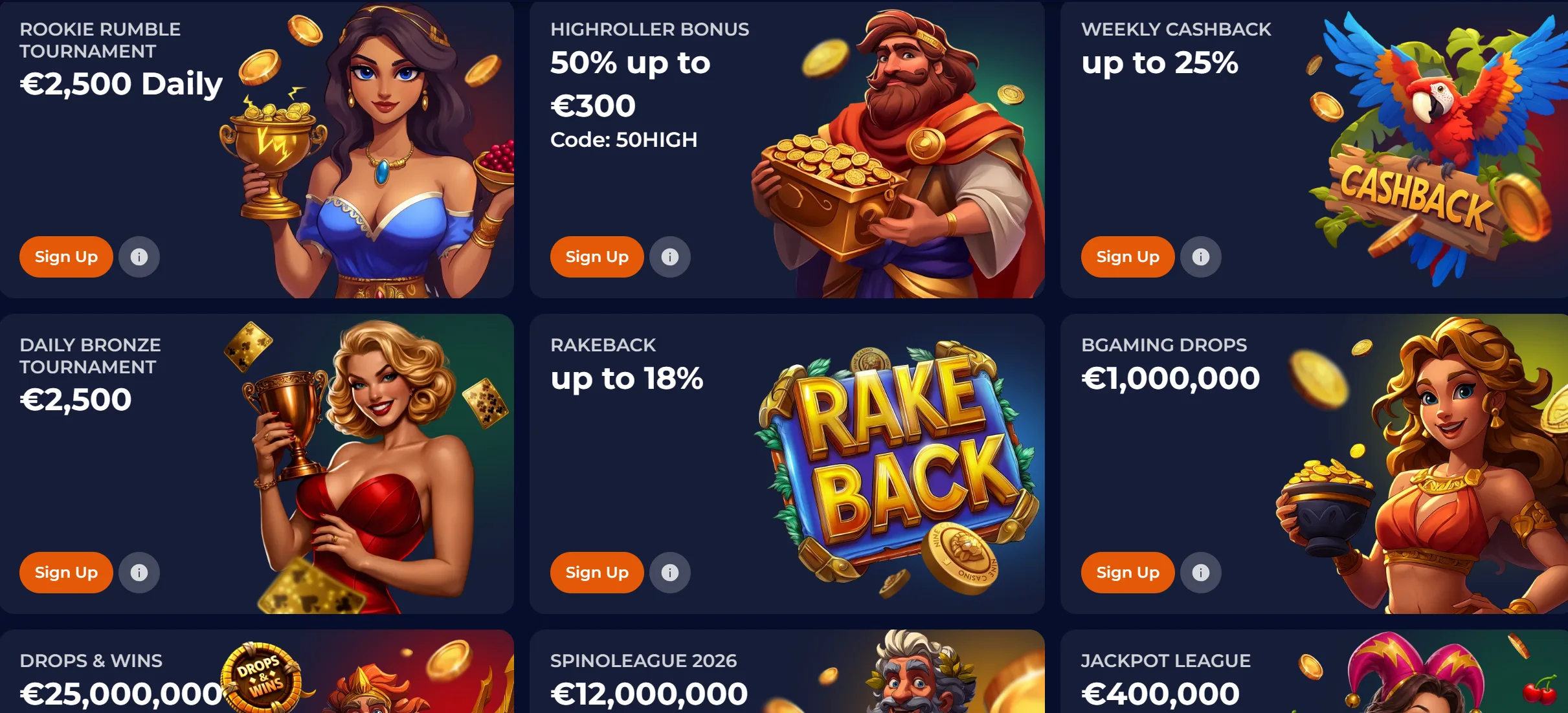Oversigt over NineCasino-promokoder og bonusvilkår