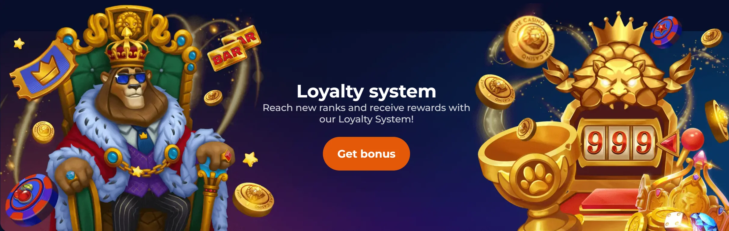 NineCasino promotions and cashback offers