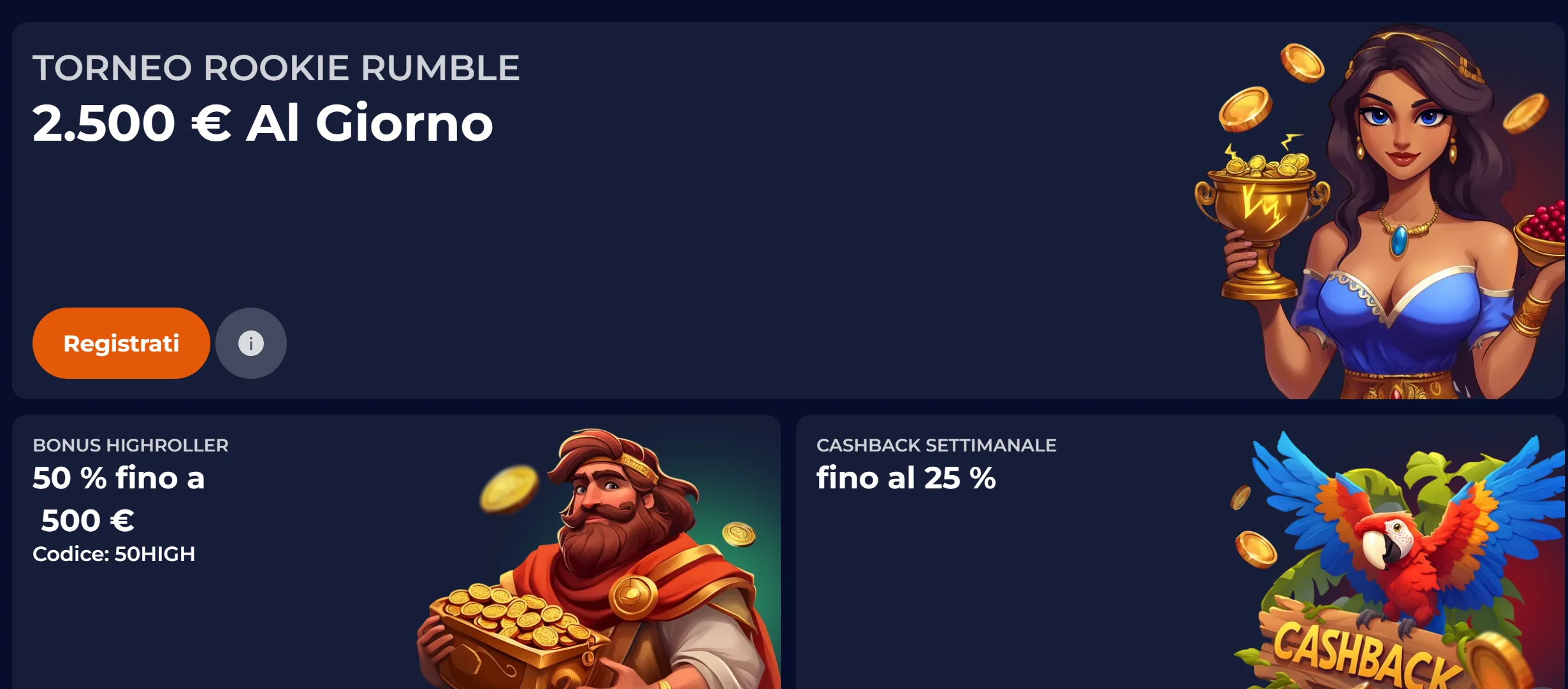 Bonus iniziale con giri gratuiti NineCasino
