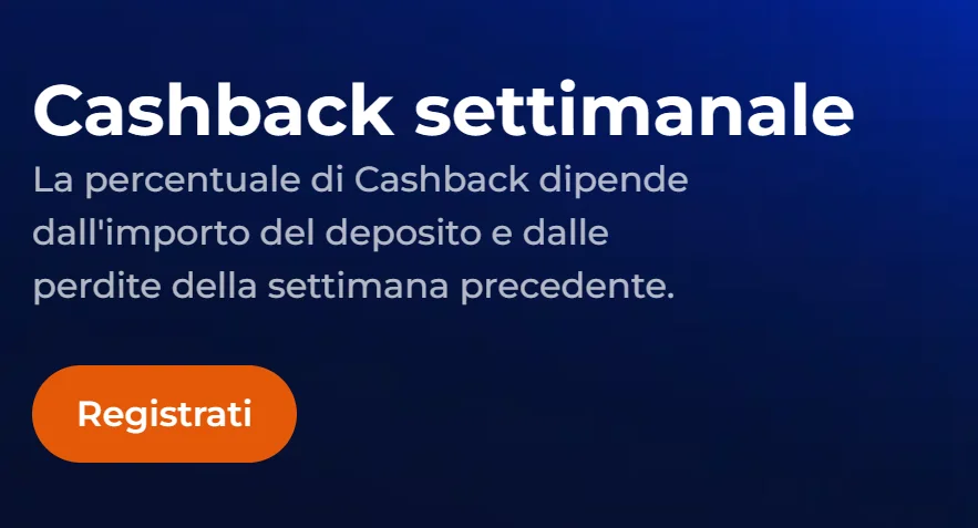 Bonus e cashback NineCasino