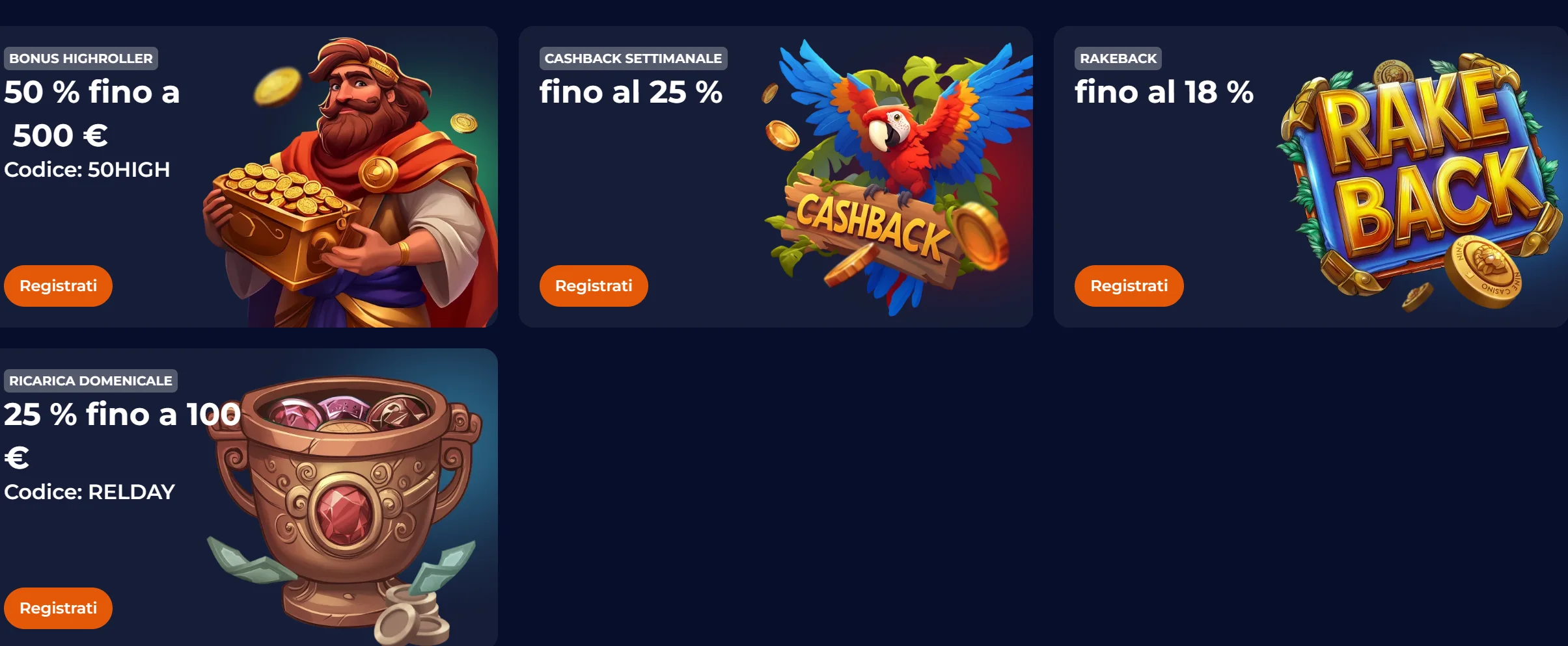 Classifiche dei tornei NineCasino