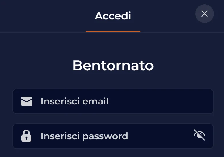 Accesso all’account NineCasino con area login e assistenza