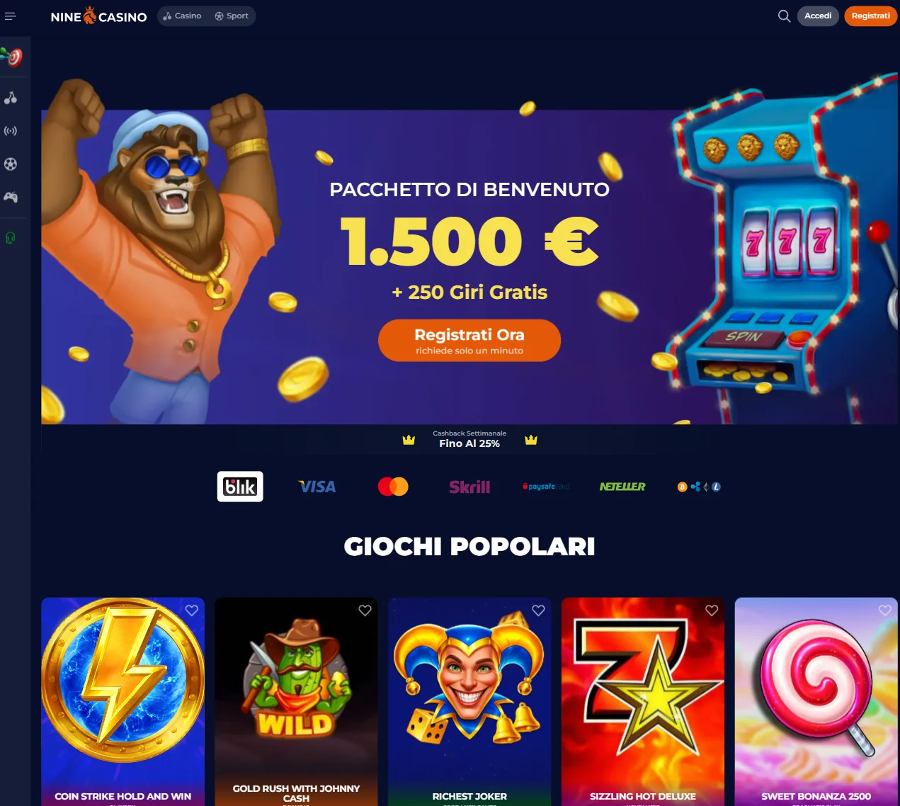 Recensione di NineCasino