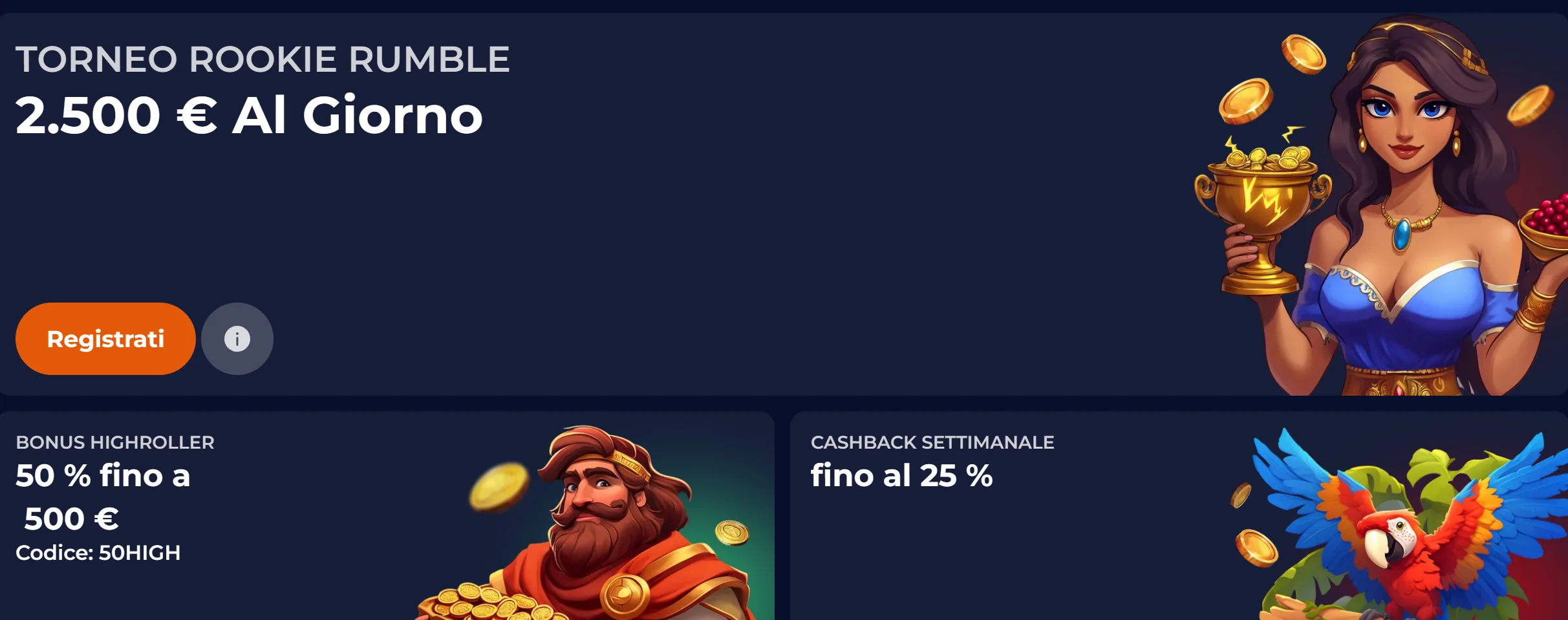 Bonus NineCasino disponibili direttamente