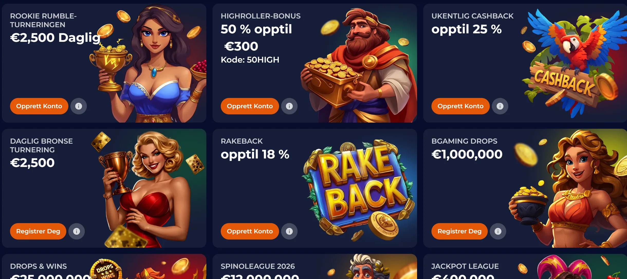 NineCasino bonuser, koder og viktige vilkår