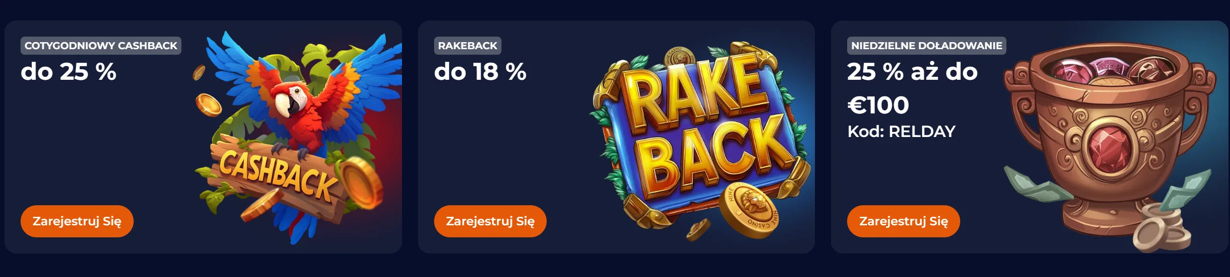 Bonusy NineCasino bez kodu