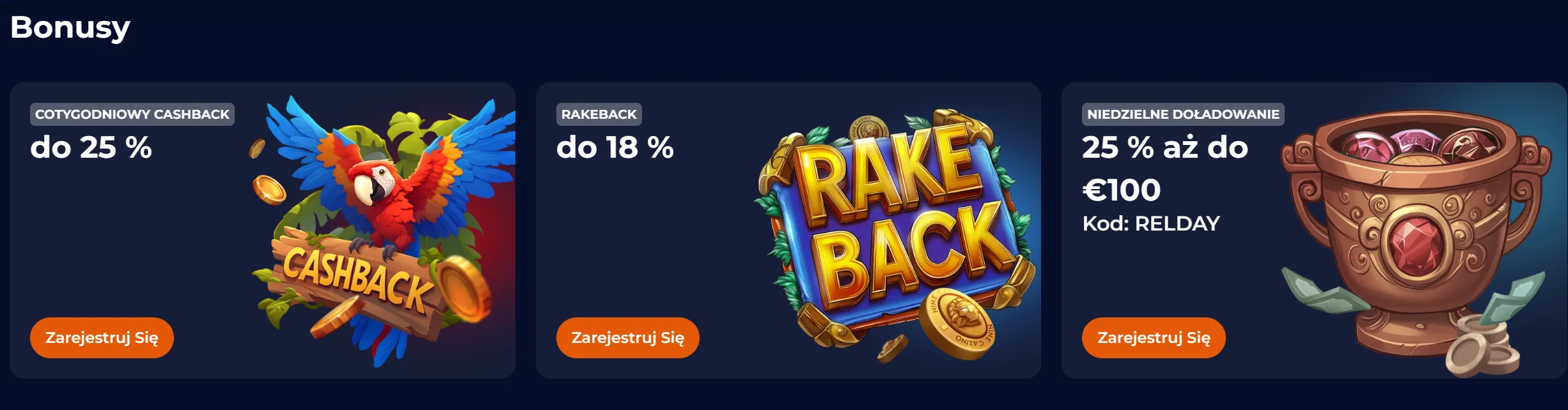 Ranking turniejowy oraz nagrody NineCasino