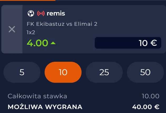 Oferta zakładów przedmeczowych