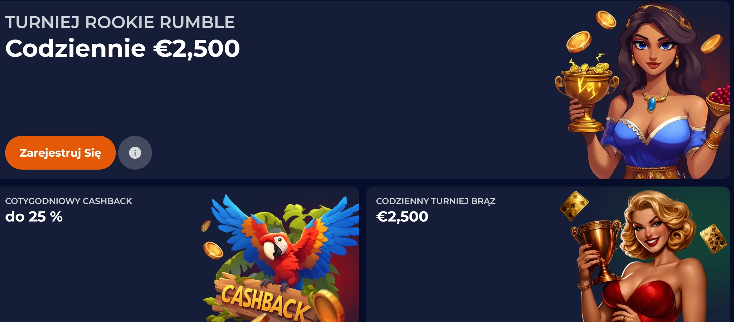 Bonusy NineCasino bez kodu