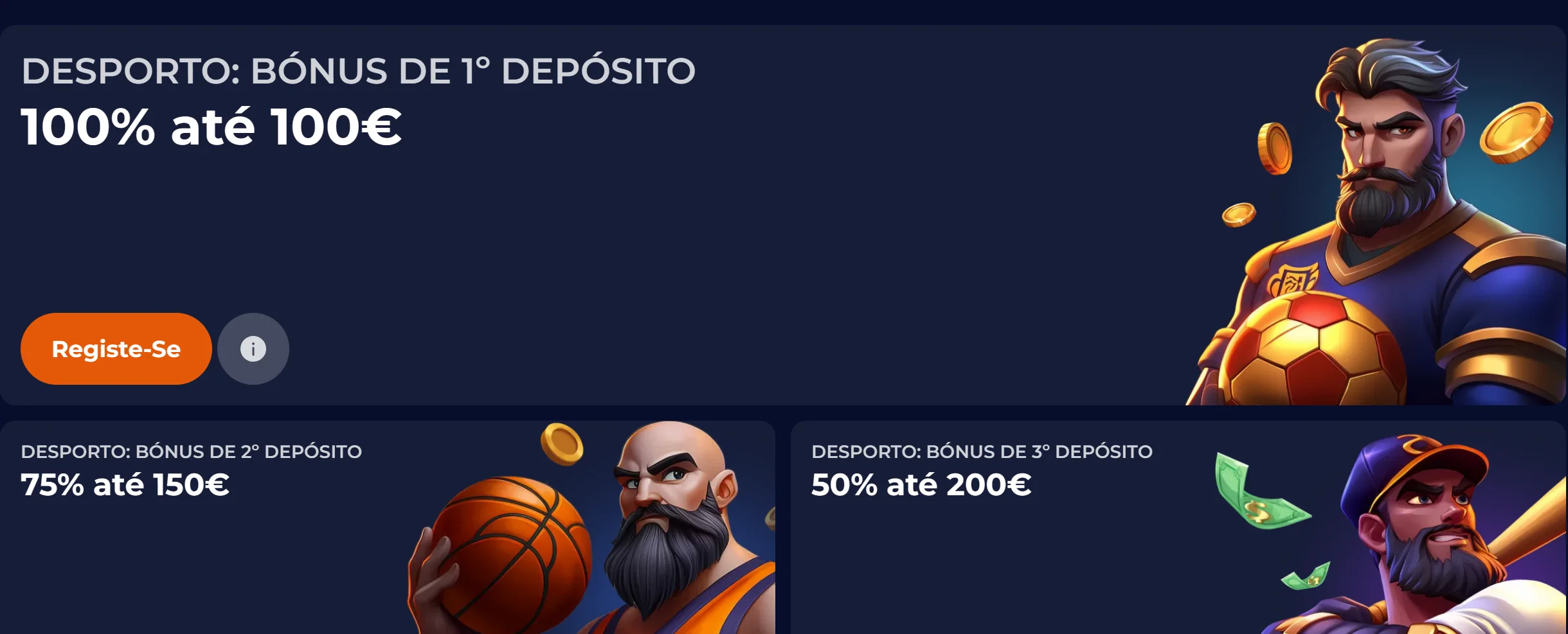 Bónus de boas-vindas para apostas desportivas