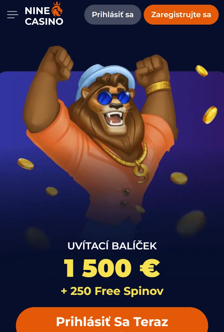 Mobilné používanie NineCasino